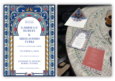 Wedding Invitation – Gabrielle & Abdelhamid